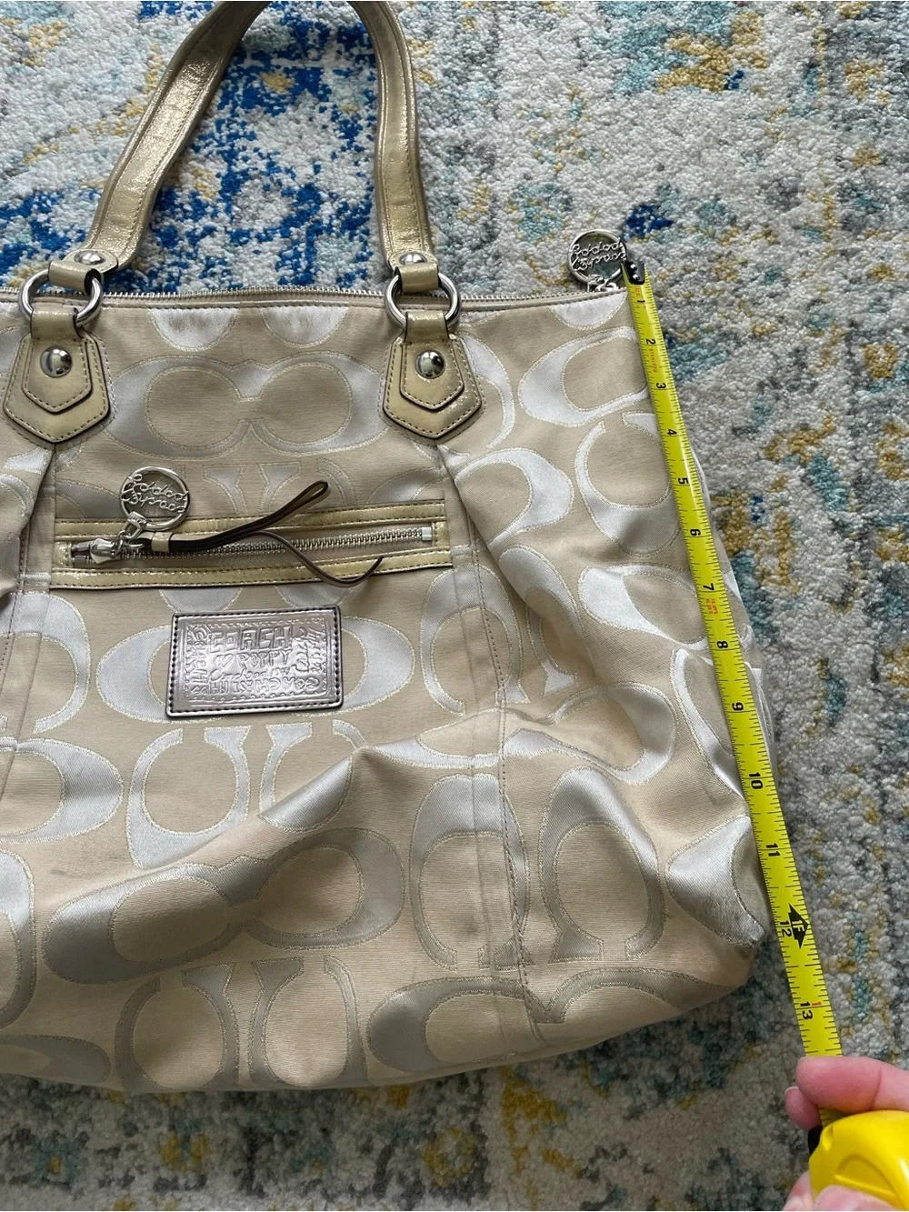Coach Y2K Signature Tote Bag in Champagne